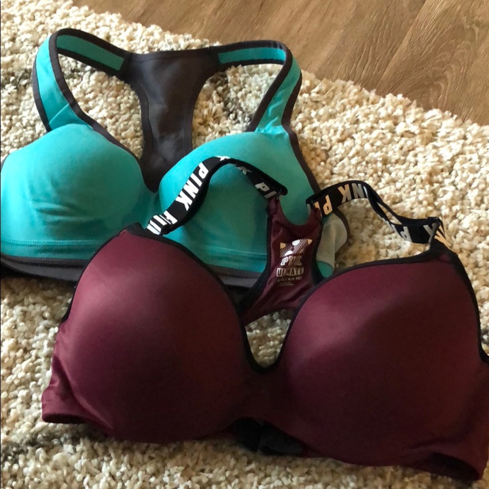 VS and Pink sports bras 🌼